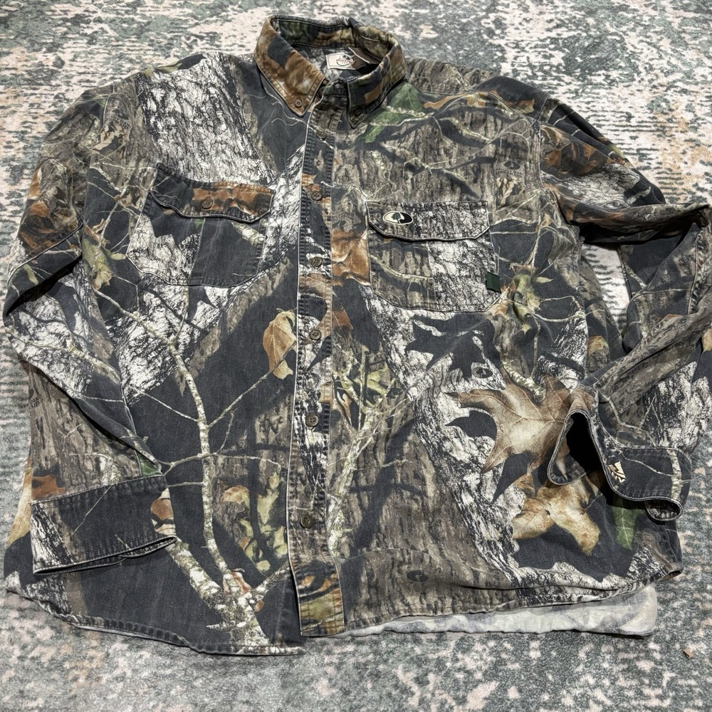 Vintage Mossy Oak Button Up Shirt 2XL "Southern Company"